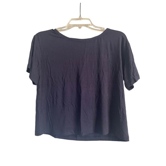 NWT Old Navy Women's Navy Blue Short Sleeve Cropped T Shirt Size XS - Picture 1 of 5